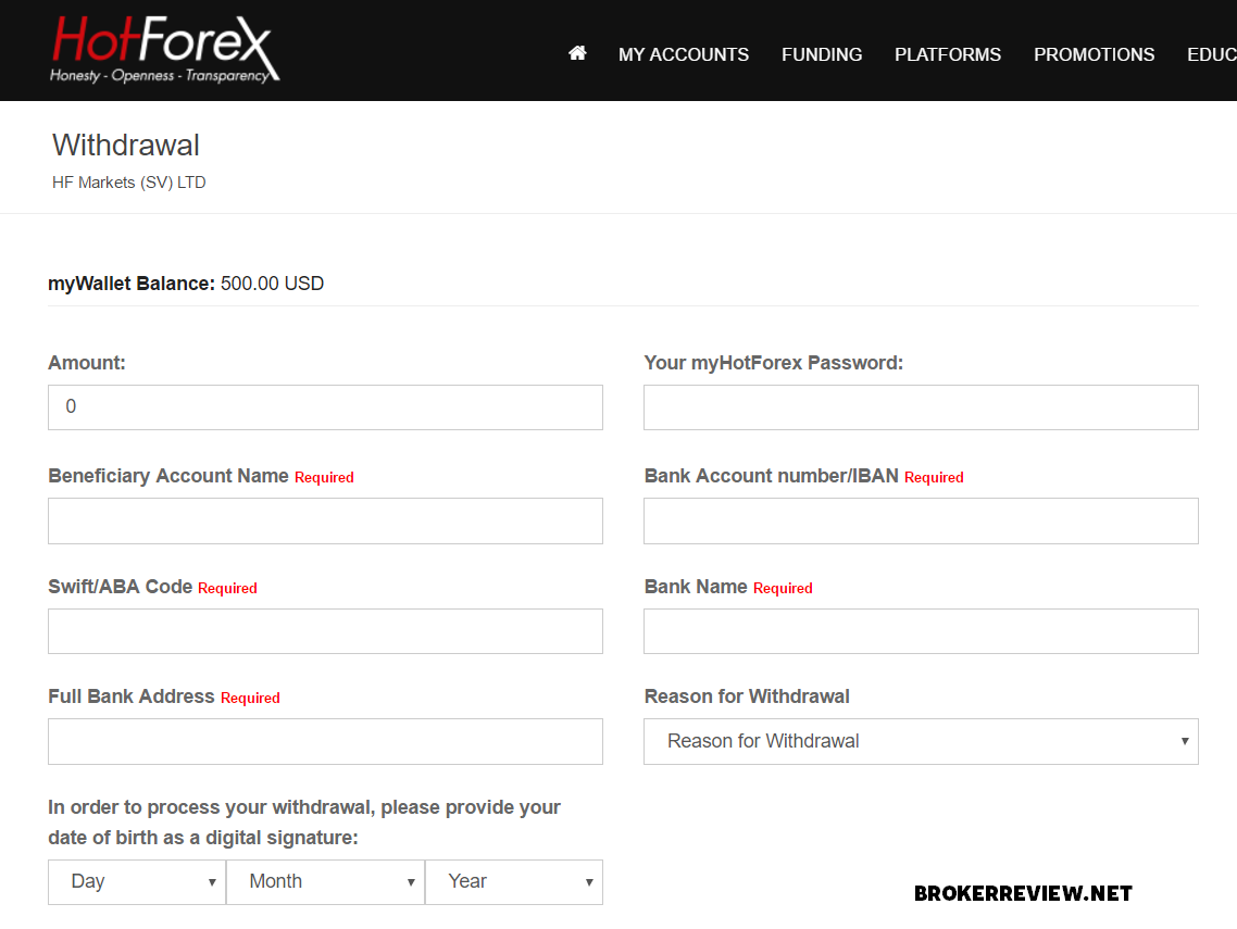 Forex withdrawal fees